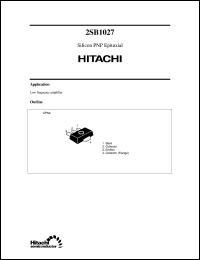 2SB1027 Datasheet