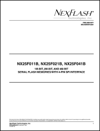 NX25F041B-5V-R Datasheet
