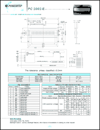 PC2002-E Datasheet