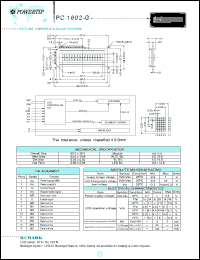 PC1602-G Datasheet