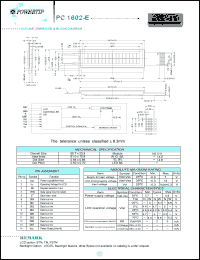 PC1602-E Datasheet