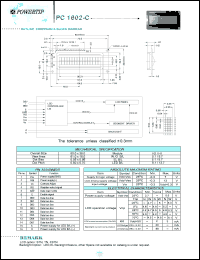 PC1602-C Datasheet