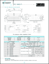 PC1602-T Datasheet