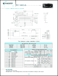 PC1602-Q Datasheet