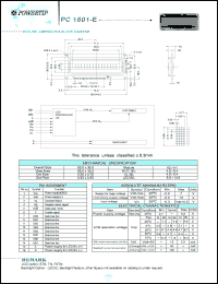 PC1601-E Datasheet