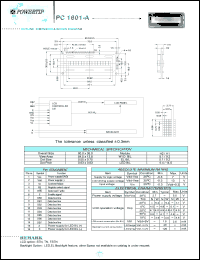 PC1601-A Datasheet