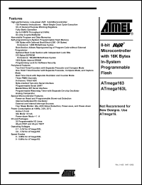 ATmega163L-4AI Datasheet
