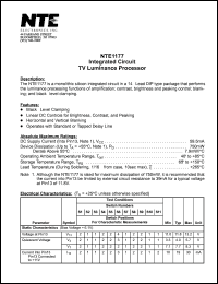 NTE1177 Datasheet