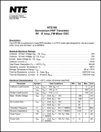 NTE160 Datasheet