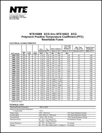 NTE16019-ECG Datasheet