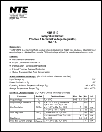 NTE1910 Datasheet