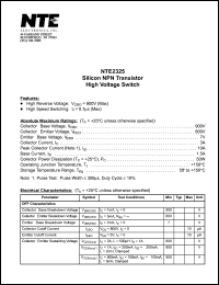 NTE2325 Datasheet