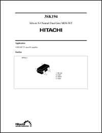 3SK194 Datasheet