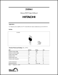 2SB861 Datasheet