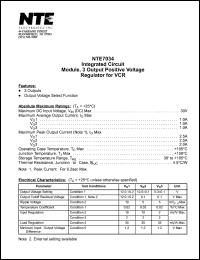 NTE7034 Datasheet