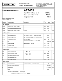 ARF435S26 Datasheet
