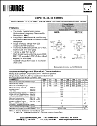GBPC15-06 Datasheet