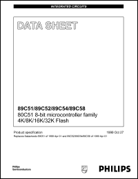 P89C54UFBB Datasheet