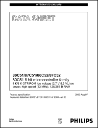 P87C51SBPN Datasheet
