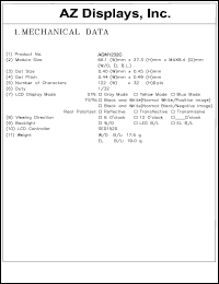 AGM1232C-FLBBH-T Datasheet