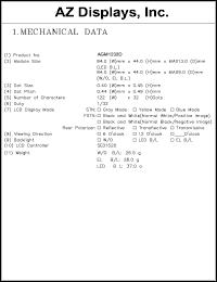 AGM1232D-RLBBW-T Datasheet