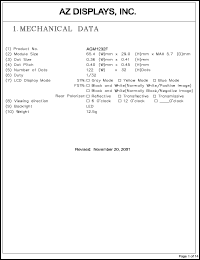 AGM1232F-RLFTW-T Datasheet