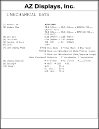 AGM1264D-MLFBS-T Datasheet