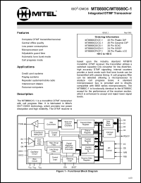 MT8880CE-CE-1 Datasheet