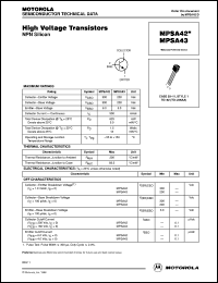 MPSA43ZL1 Datasheet