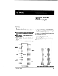 Z84C0020PEC Datasheet