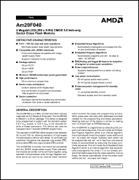 AM29F040-55FC Datasheet