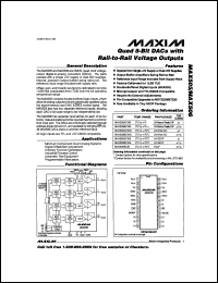 MAX5460EXK Datasheet
