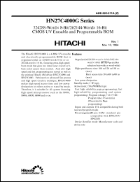 HN27C4000G-15 Datasheet