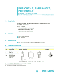 PHB95N03LT Datasheet