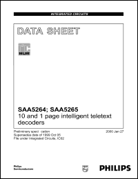 SAA5265PS-M4 Datasheet