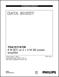 TDA1517ATW Datasheet