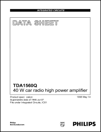 TDA1560Q Datasheet
