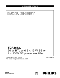 TDA8512J Datasheet