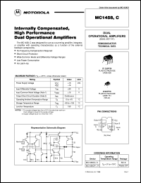 MC1458CP1 Datasheet