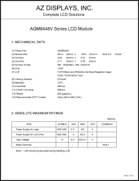 AGM6448V-NC-FBD-T Datasheet