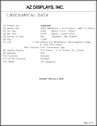 AGM6448Y-NC-FBS-T Datasheet