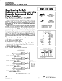 MC74HC4316DTR2 Datasheet