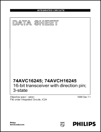 74AVCH16245DGG Datasheet
