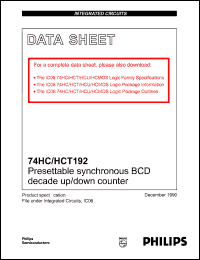74HC-HCT192 Datasheet