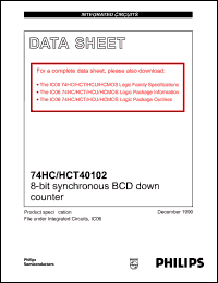 74HC-HCT40102 Datasheet