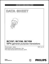 BCY89 Datasheet
