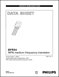 BFR54 Datasheet