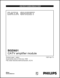 BGD601 Datasheet