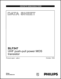 BLF547 Datasheet