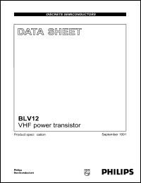 BLV12 Datasheet
